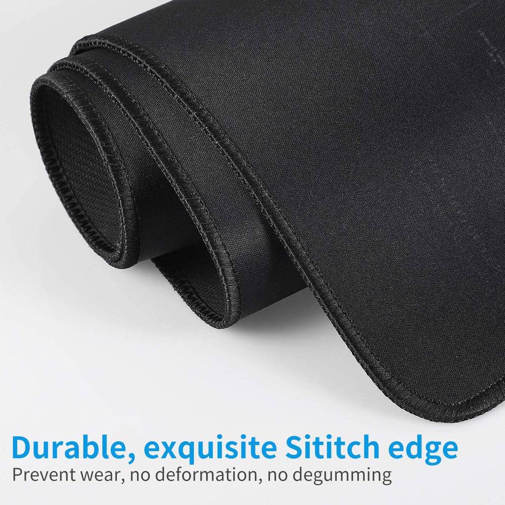 Large Gaming Mouse Map Pad 800×300×2MM (31.50X11.81X0.08 Inch),With Non-Slip Base,Waterproof and Foldable Pad,Desktop Pad Suitable for Gamers,Suitable for Desktop,Office and Home,Black