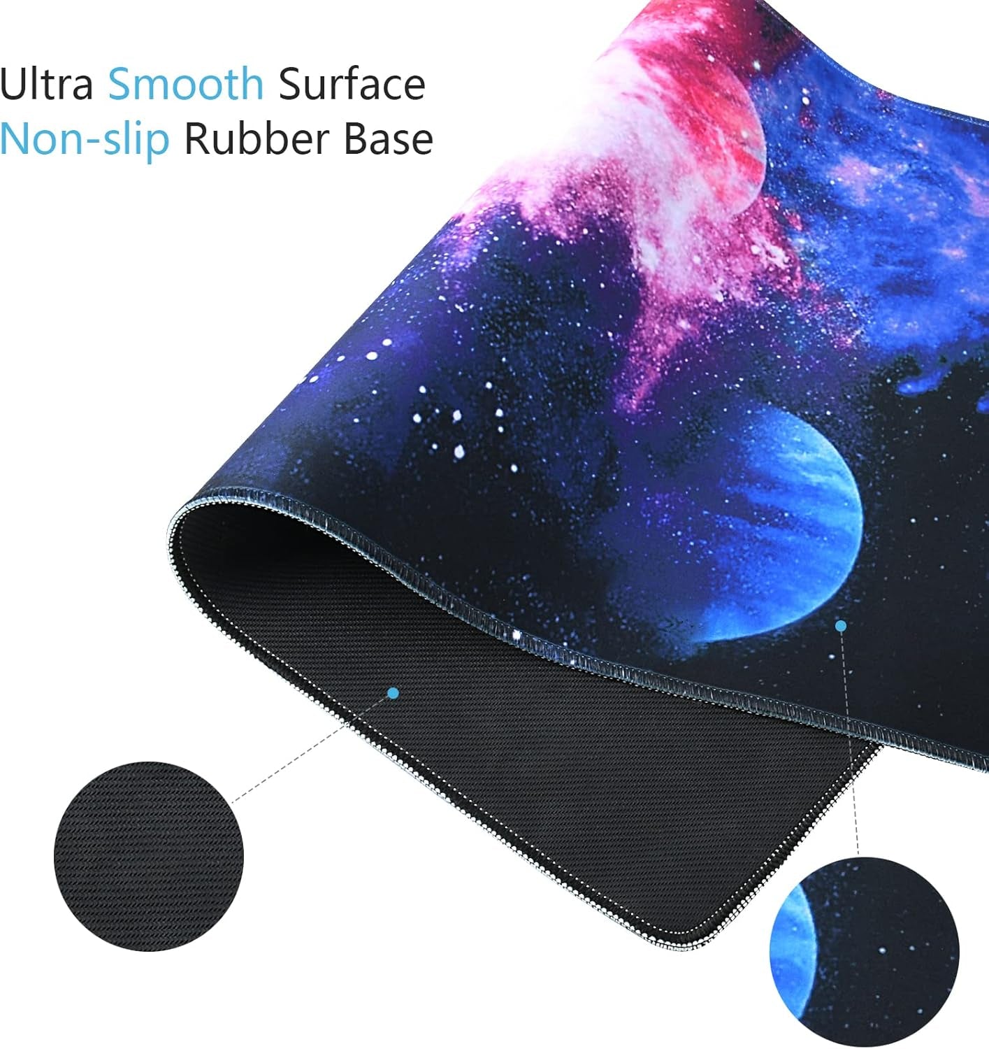 Gaming Mouse Pad, XXL Large Extended Ｍousepad, 35.4X15.7 in with Stitched Edges Computer Keyboard Desk Pad, with Waterproof Non-Slip Base for Home/Office/Gaming/Work/Mouse Pads for Desk, Color