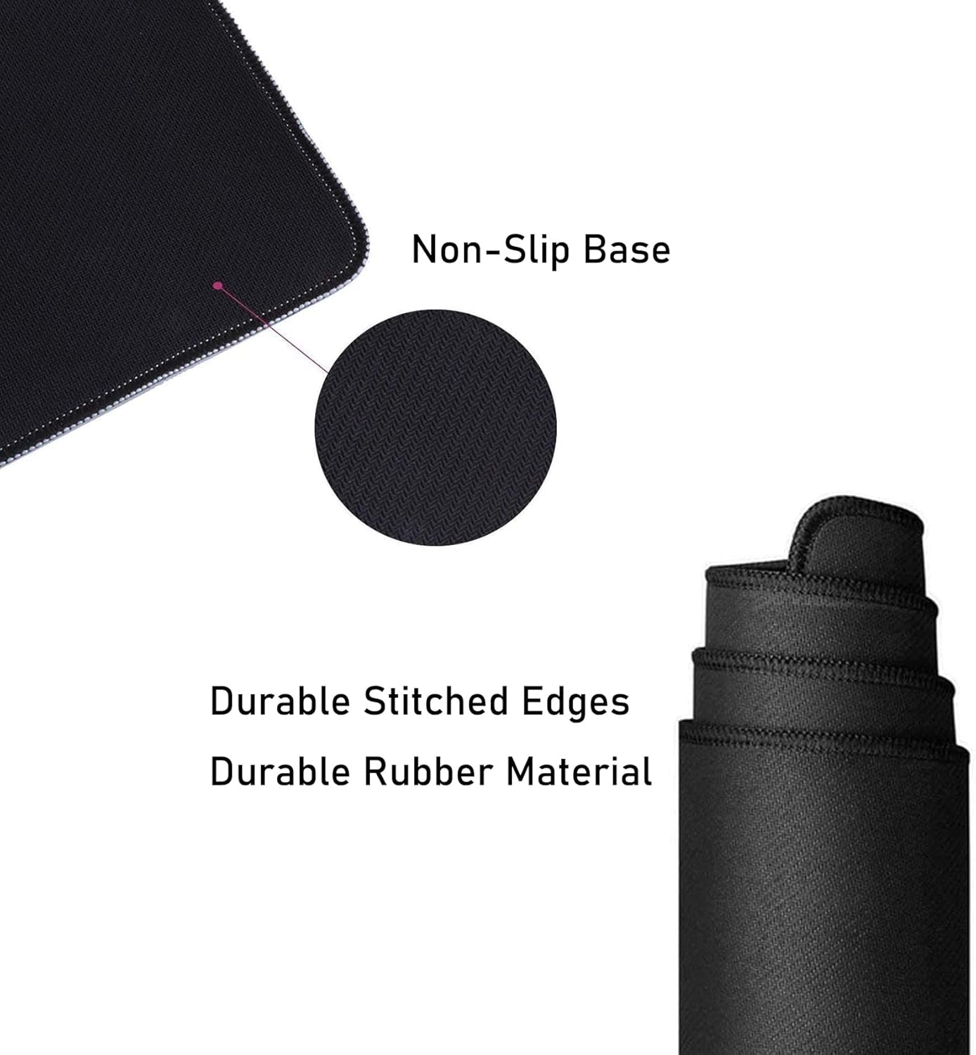 Large Gaming Mouse Pad Extended Mousepad Computer Keyboard Mouse Mat Desk Pad for Home Office Gaming Work (Pretty Pink Marble-M)