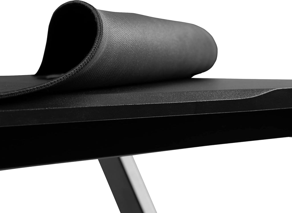 Black/Red Gaming Desk Bundle - Cup/Headset Holder/Mouse Pad Top