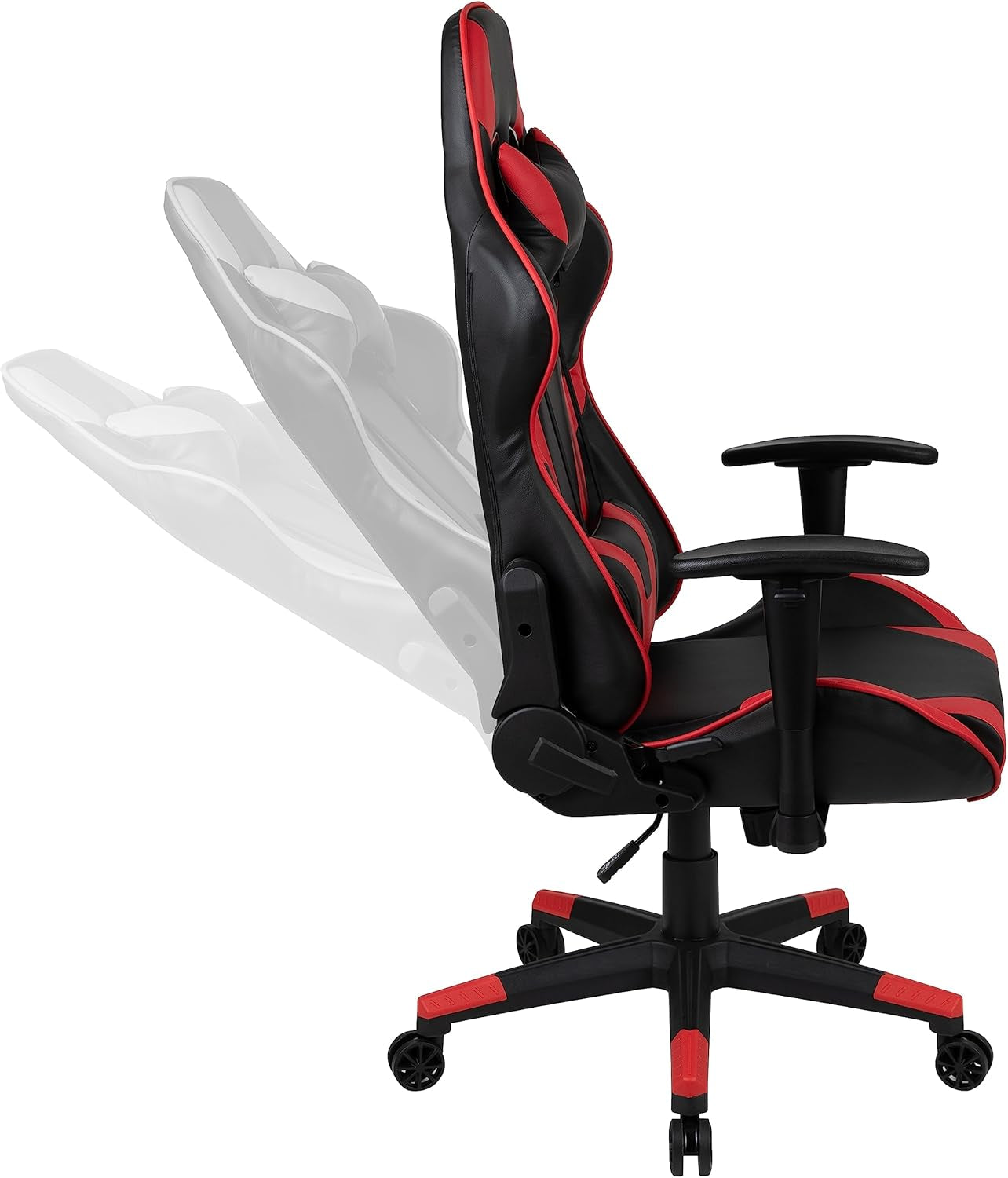 Black/Red Gaming Desk Bundle - Cup/Headset Holder/Mouse Pad Top