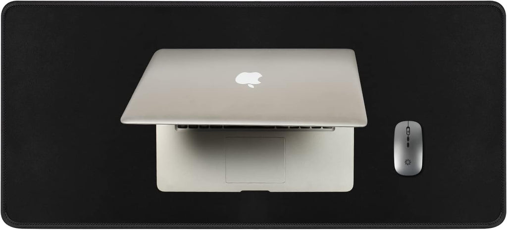 Gaming Mouse Pad, XXL Large Extended Ｍousepad, 35.4X15.7 in with Stitched Edges Computer Keyboard Desk Pad, with Waterproof Non-Slip Base for Home/Office/Gaming/Work/Mouse Pads for Desk, Black