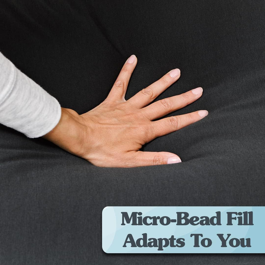 Lounger Small Bean Bag Lounge Chair for Adults, Kids and Teens, Soft, Plush, Comfy, Sensory, Gaming Beanbag, Washable Cover, Blue